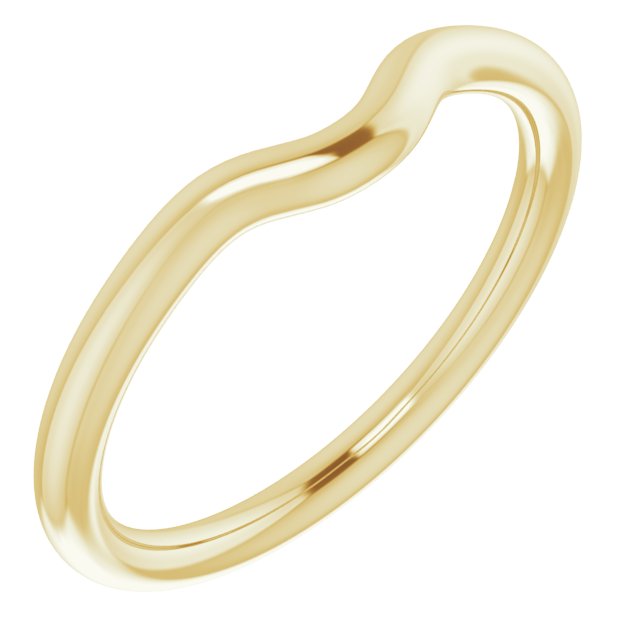 14k Yellow Band For 4.4 Mm Round Ring