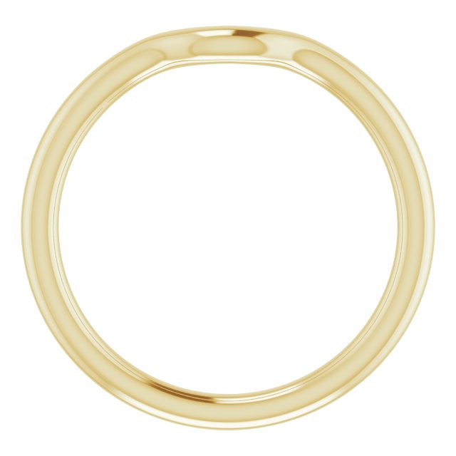 14k Yellow Band For 4.4 Mm Round Ring