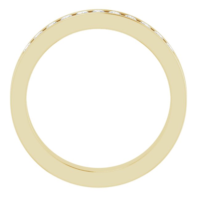 14K Yellow 1/3 CTW Natural Diamond Anniversary Band Size 5