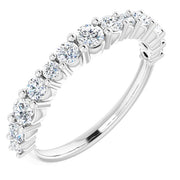 14K White 3/4 CTW Lab-Grown Diamond Anniversary Band