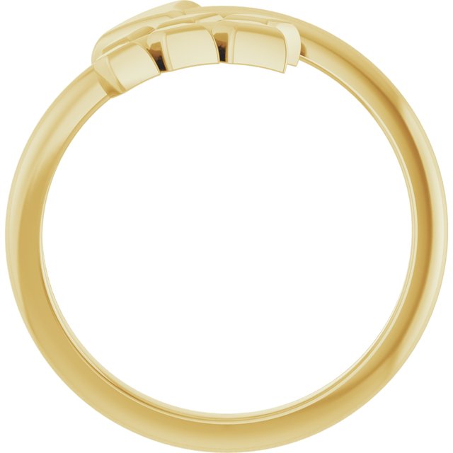14k Yellow Arrow Ring
