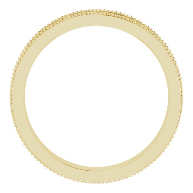 14k Yellow 3 Mm Floral Band