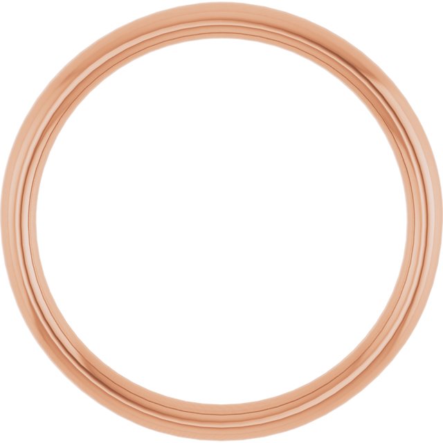 14k Rose Wedding Band