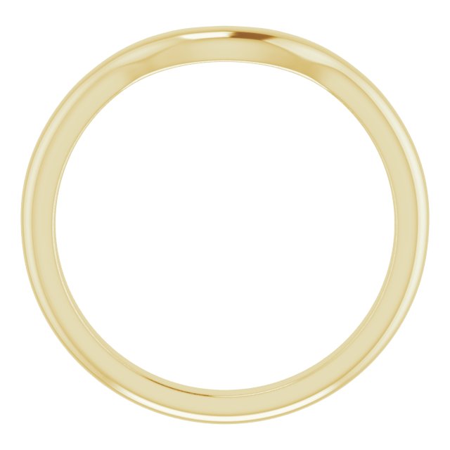 14K Yellow Band for 8.8 mm Round Ring