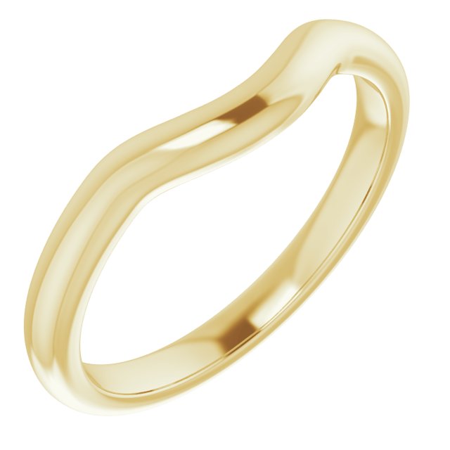14K Yellow Band for 8.8 mm Round Ring