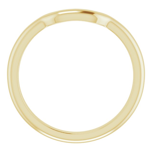 14K Yellow Band for 6 mm Square Ring