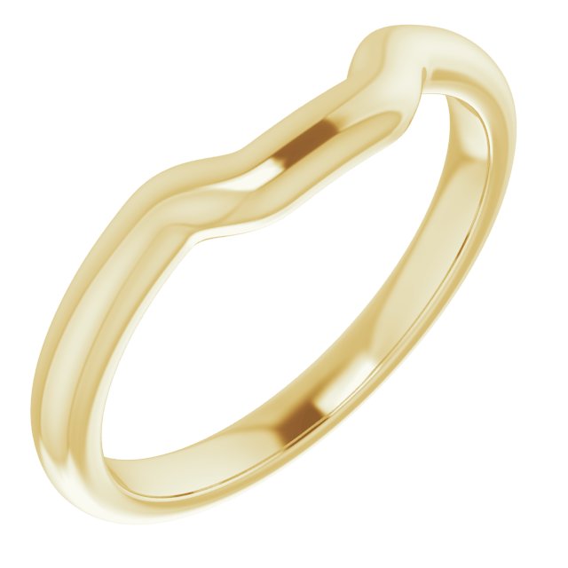 14K Yellow Band for 6 mm Square Ring