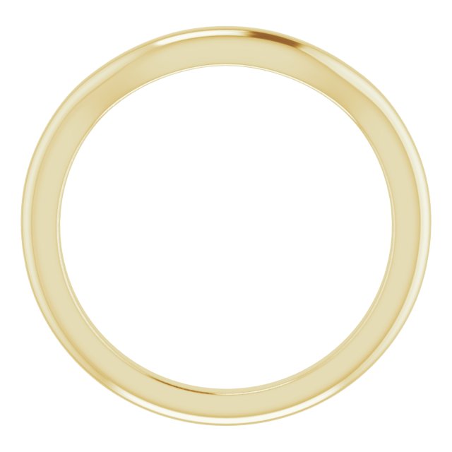 14k Yellow Band For 5.2 Mm Round Ring
