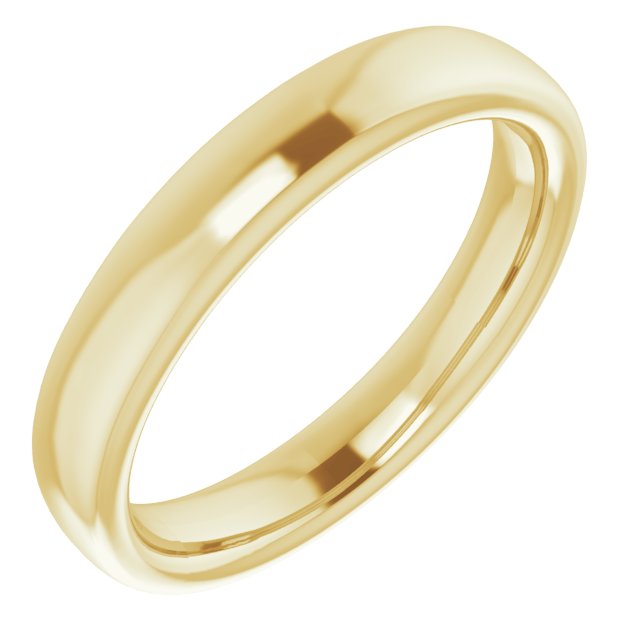 14K Yellow Band for 5.2 mm Round Ring