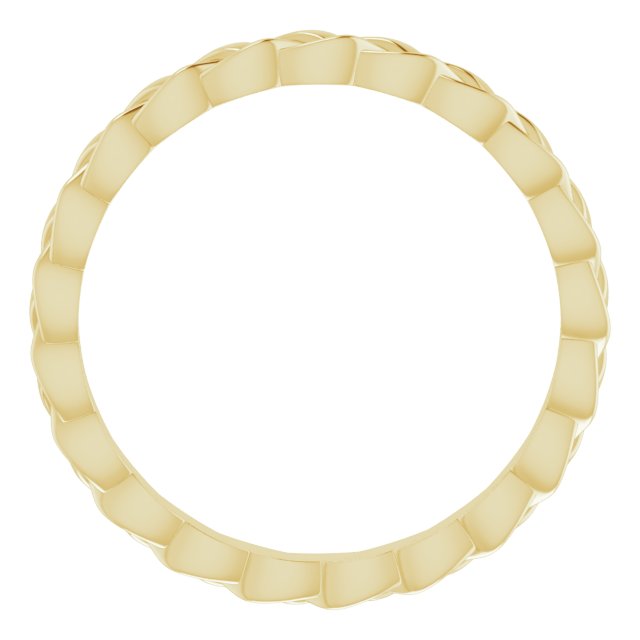 14k Yellow 2 Mm Woven Band Size 5