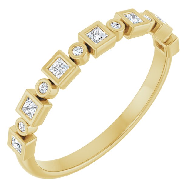 14k Yellow 1/5 Ctw Natural Diamond Anniversary Band