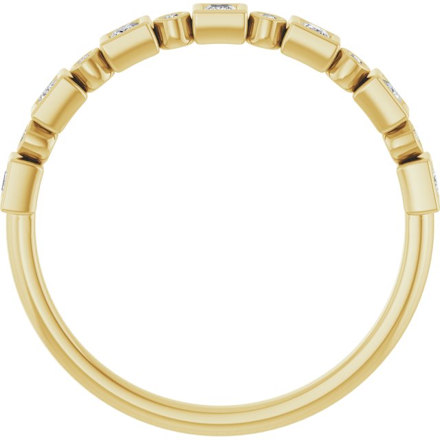 14k Yellow 1/5 Ctw Natural Diamond Anniversary Band