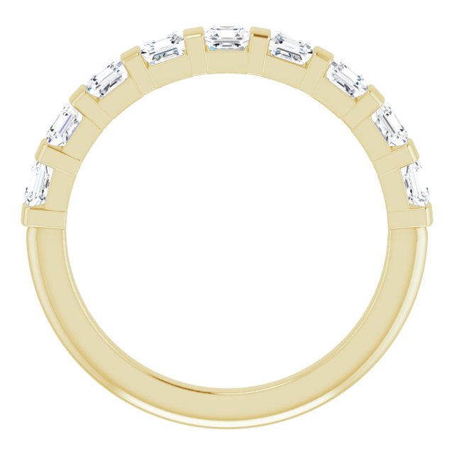 14k Yellow 9/10 Ctw Natural Diamond Anniversary Band