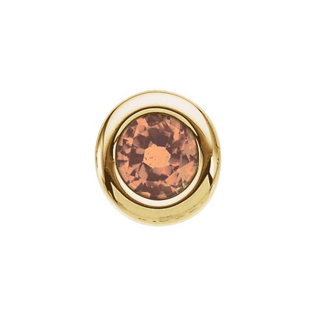 14K Yellow 4 mm Imitation Citrine Pendant