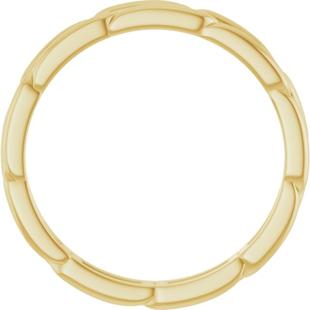 14k Yellow 3 Mm Link Band Size 7