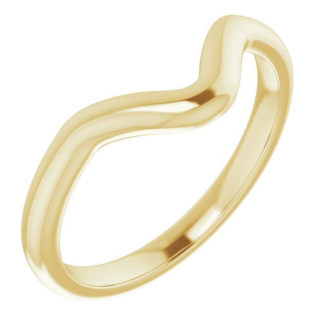 14k Yellow Band For 10x5 Mm Marquise Ring