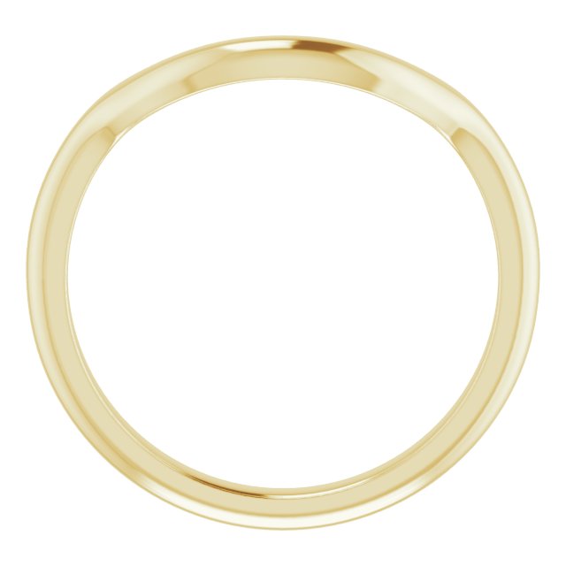 14K Yellow Band for 10 mm Round Ring