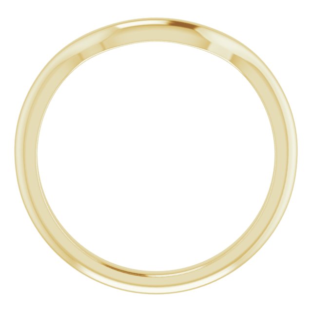 14k Yellow Band For 5 Mm Square Ring
