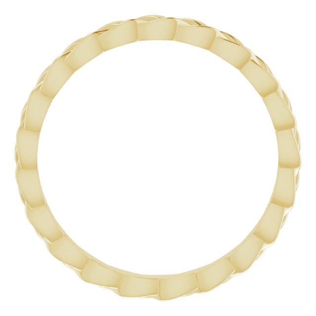14K Yellow 2 mm Woven Band Size 6.5