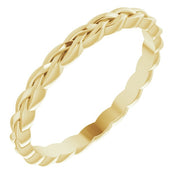 14K Yellow 2 mm Woven Band Size 8.5
