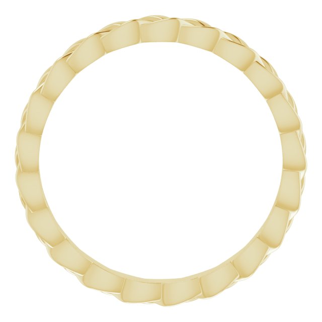 14K Yellow 2 mm Woven Band Size 5.5