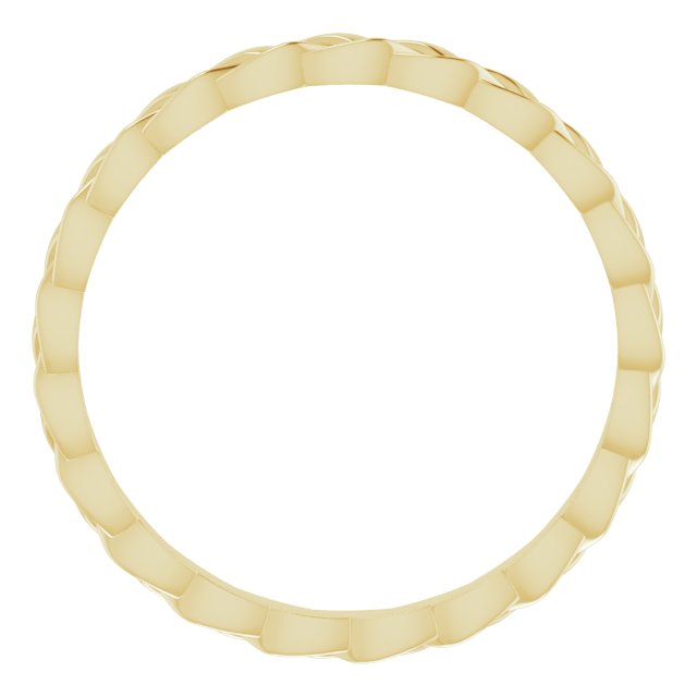 14K Yellow 2 mm Woven Band Size 8.5