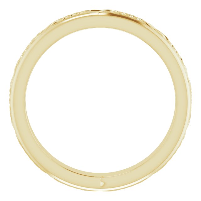 14K Yellow 3.2 mm Celtic-Inspired Band Size 5.5