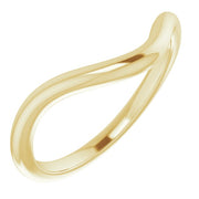 14k Yellow Band For 6 Mm Round Ring