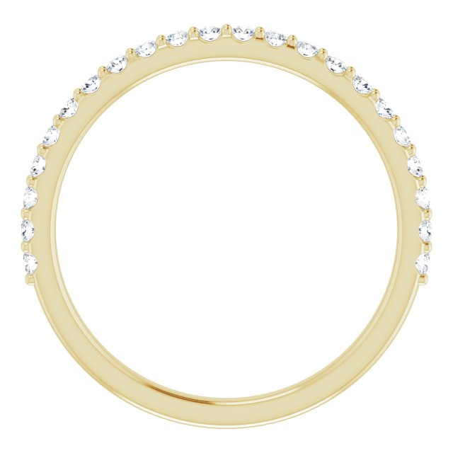 14K Yellow 1/4 CTW Natural Diamond Matching Band