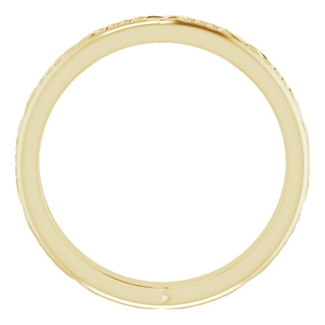14K Yellow 3.2 mm Celtic-Inspired Band Size 7.5