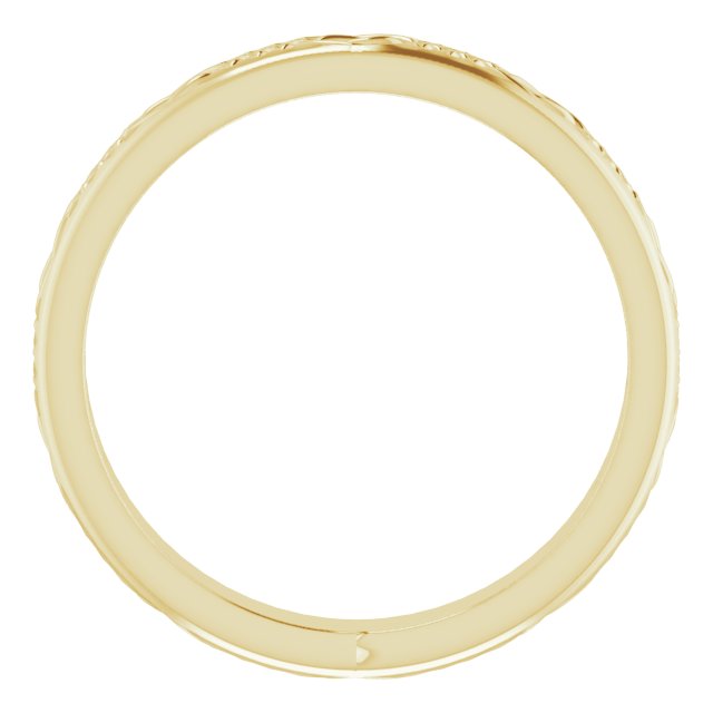 14K Yellow 3.2 mm Celtic-Inspired Band Size 8