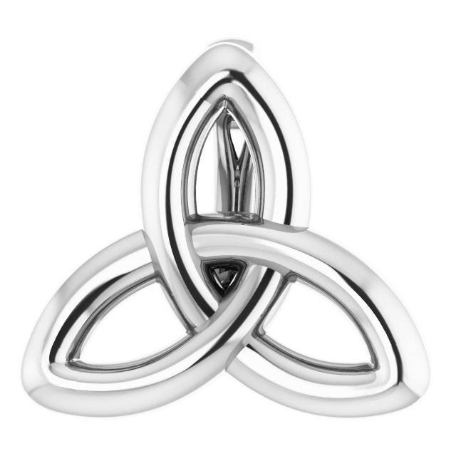 Sterling Silver Celtic-Inspired Trinity Pendant