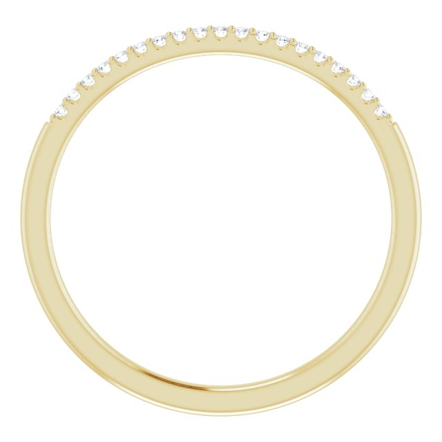 14K Yellow .08 CTW Natural Diamond Band