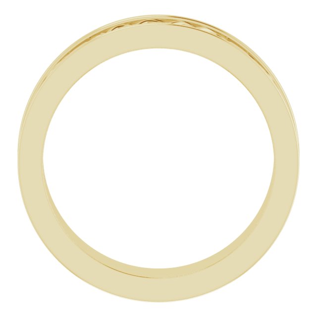 14K Yellow 6 mm Celtic-Inspired Band Size 10