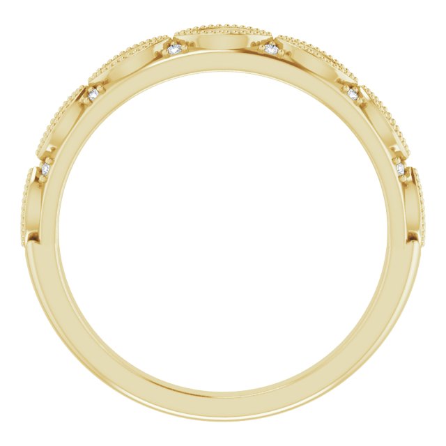 14k Yellow 1/8 Ctw Natural Diamond Anniversary Band