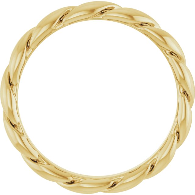 14K Yellow 2.8 mm Twisted Band Size 7