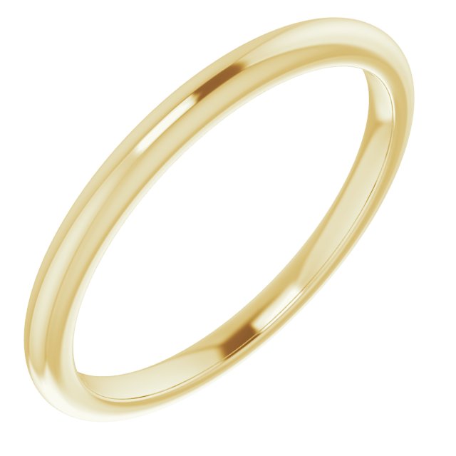 14K Yellow Band for 8x4 mm Marquise Ring