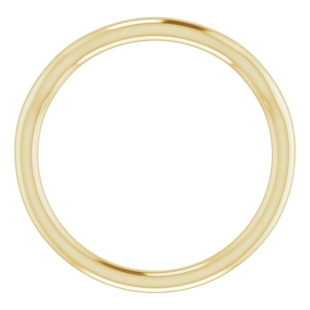14k Yellow Band For 4.1 Mm Round Ring