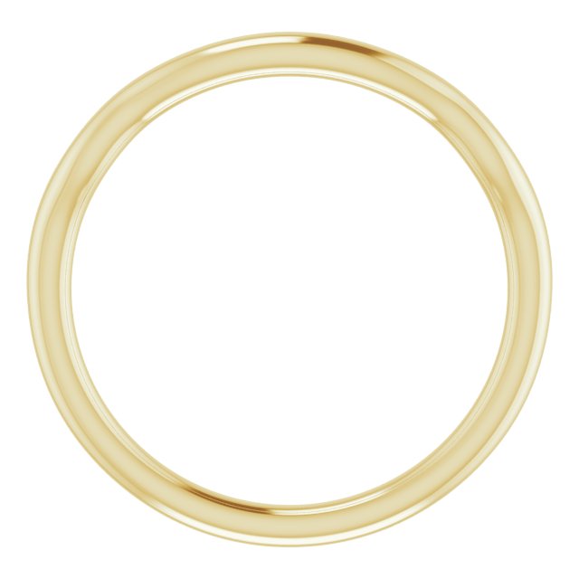14k Yellow Band For 5.2 Mm Round Ring