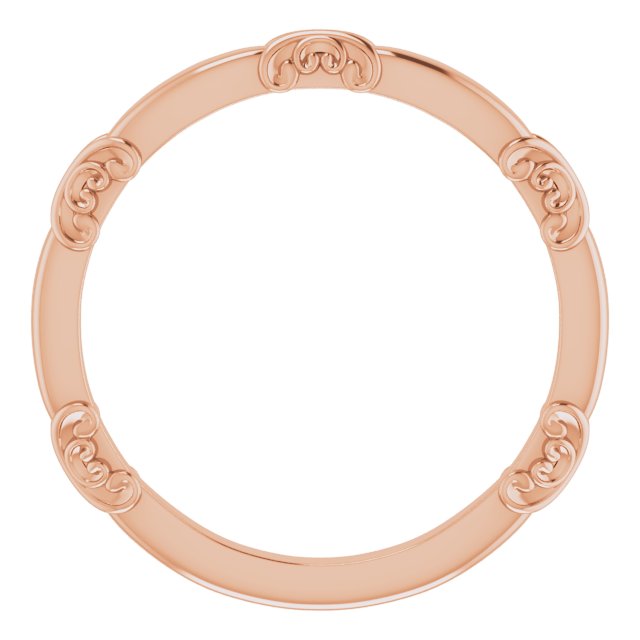 14K Rose Matching Band