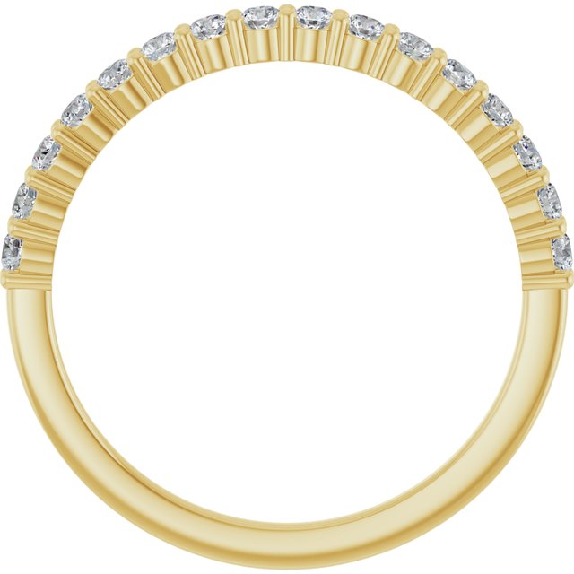 14k Yellow 1/4 Ctw Natural Diamond Anniversary Band