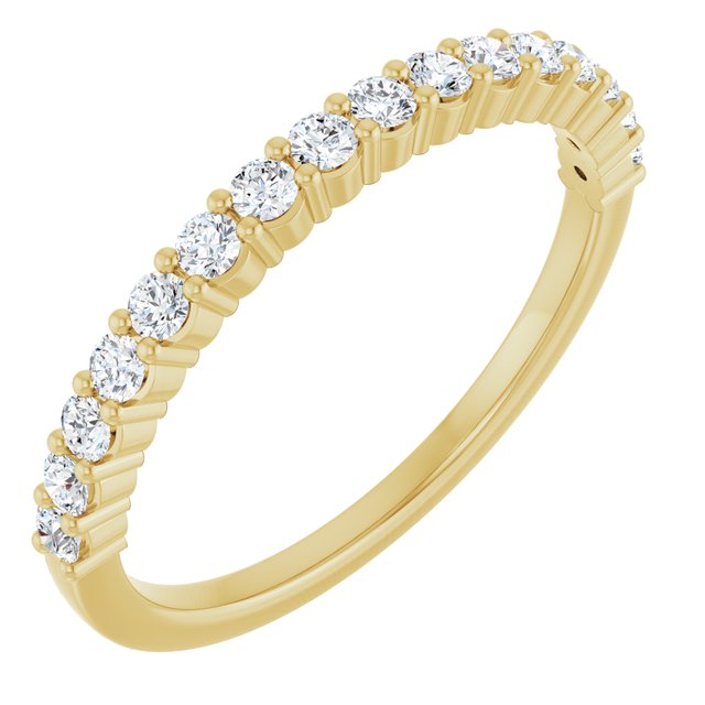 14k Yellow 1/4 Ctw Natural Diamond Anniversary Band