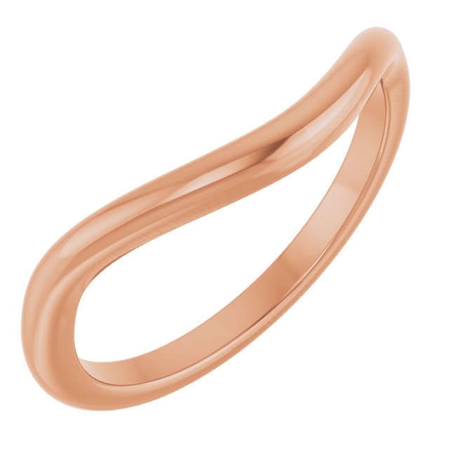 14K Rose Contour Band