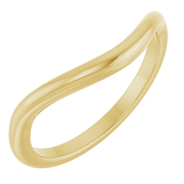 14K Yellow Contour Band
