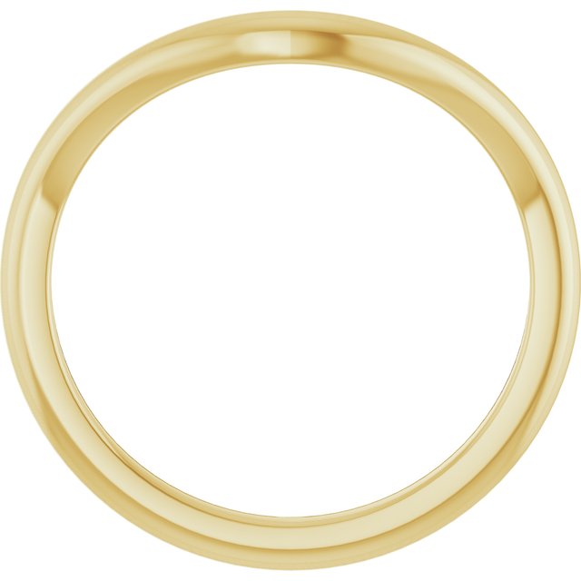 14K Yellow Contour Band