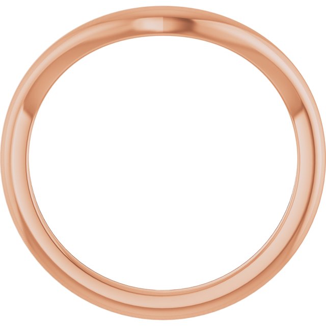 14K Rose Contour Band