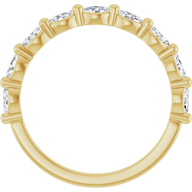 14k Yellow 1/2 Ctw Natural Diamond Anniversary Band