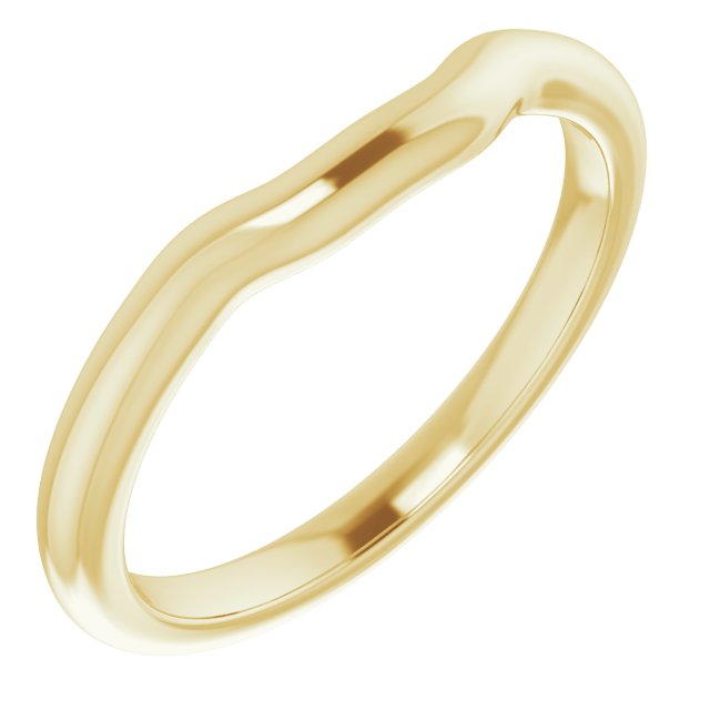 14k Yellow Band For 5.5 Mm Square Ring