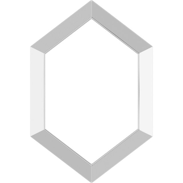 Sterling Silver 21.68x14.55 mm Geometric Pendant