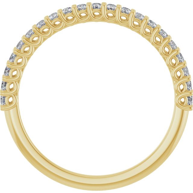 14K Yellow 1/4 CTW Natural Diamond Anniversary Band